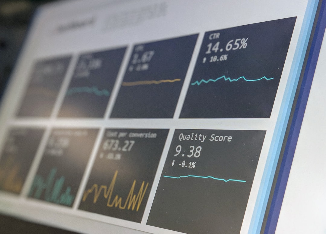 Professional investment team analyzing stock data